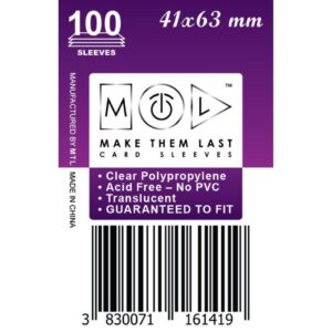 MTL Sleeves 41x63mm 100pcs Soft