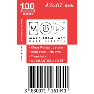 MTL Sleeves 43x67mm 100pcs Soft