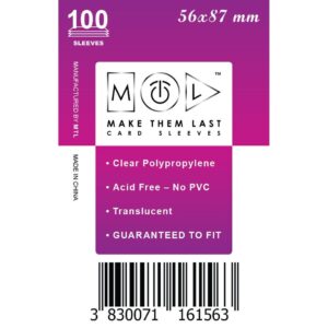 MTL Sleeves 56x87mm 100pcs Soft