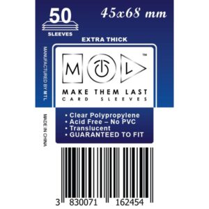 MTL Sleeves 45x68mm 50pcs Thick