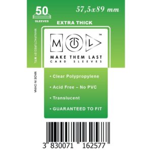 MTL Sleeves 57,5x89mm 50pcs Thick