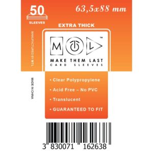 MTL Sleeves 63,5x88mm 50pcs Thick