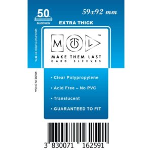 MTL Sleeves 59x92mm 50pcs Thick
