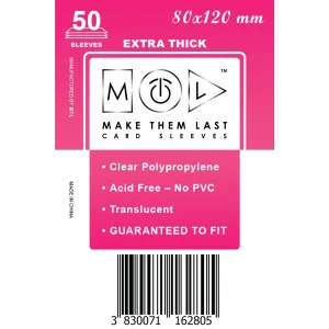 MTL Sleeves 80x120mm 50pcs Thick