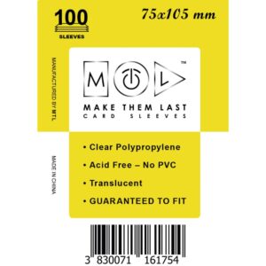 MTL Sleeves 75x105mm 100pcs Soft