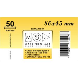 MTL Sleeves 80x45mm 50pcs Thick