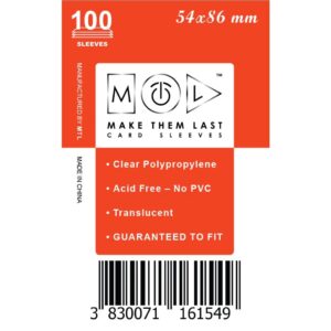 MTL Sleeves 54x86mm 100pcs Soft
