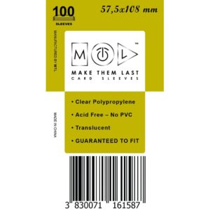 MTL Sleeves 57,5x108mm 100pcs Soft