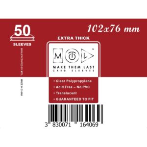 MTL Sleeves 102x76mm 50pcs Thick