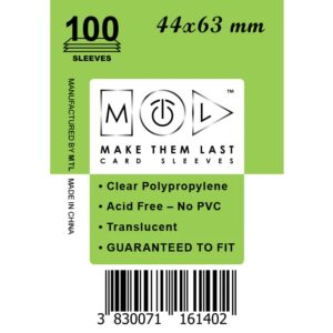 MTL Sleeves 44x63mm 100pcs Soft