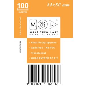 MTL Sleeves 54x80mm 100pcs Soft