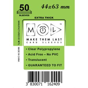 MTL Sleeves 44x63mm 50pcs Thick