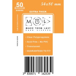 MTL Sleeves 54x80mm 50pcs Thick