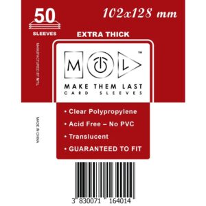 MTL Sleeves 102x128mm 50pcs Thick
