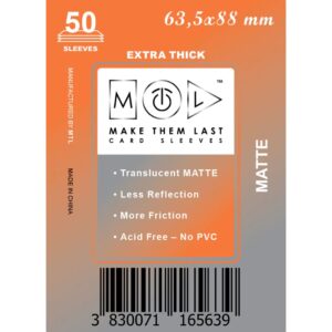 MTL Sleeves 63,5x88mm 50pcs Thick Matte