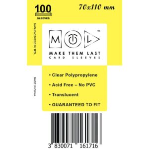 MTL Sleeves 70x110mm 100pcs Soft