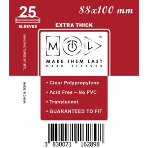 MTL Sleeves 88x100mm 25pcs Thick