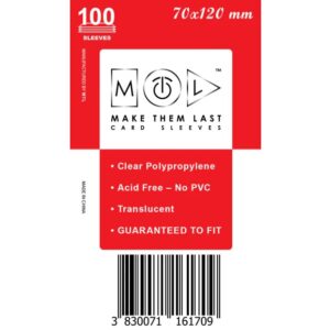 MTL Sleeves 70x120mm 100pcs Soft