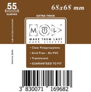 MTL Sleeves 68x68mm 55pcs Thick