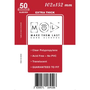 MTL Sleeves 102x152mm 50pcs Thick